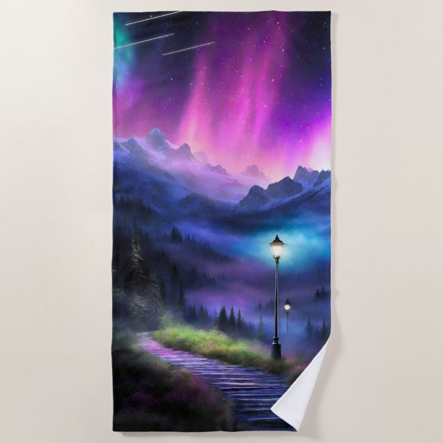 Serviette De Plage Forêt enchantée (Devant)