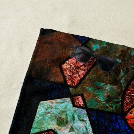 Serviette De Plage Formas geométricas irrégulier e textura deformada