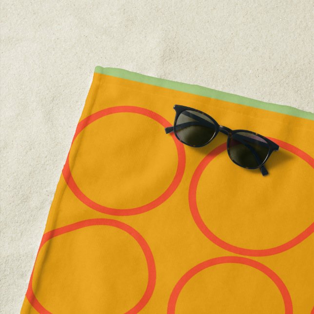 Serviette De Plage Formes Abstraites (En situation)