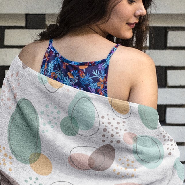 Serviette De Plage Formes organiques motif transparent (Créateur téléchargé)