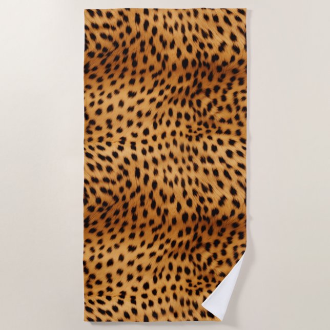 Serviette De Plage Fourrure animale Cheetah (Devant)
