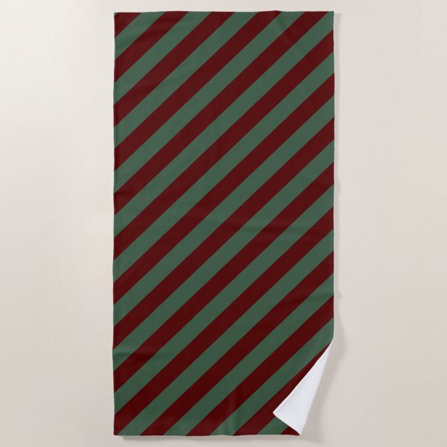 Serviette De Plage Frappes de Noël (Devant)
