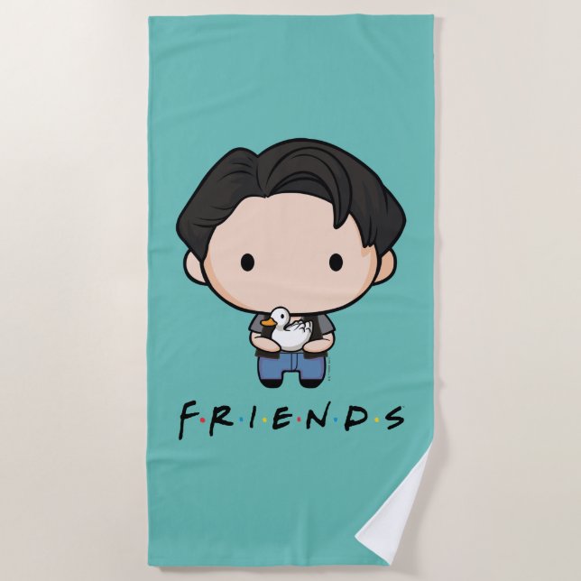 Serviette De Plage FRIENDS™ | Joey Chibi (Devant)