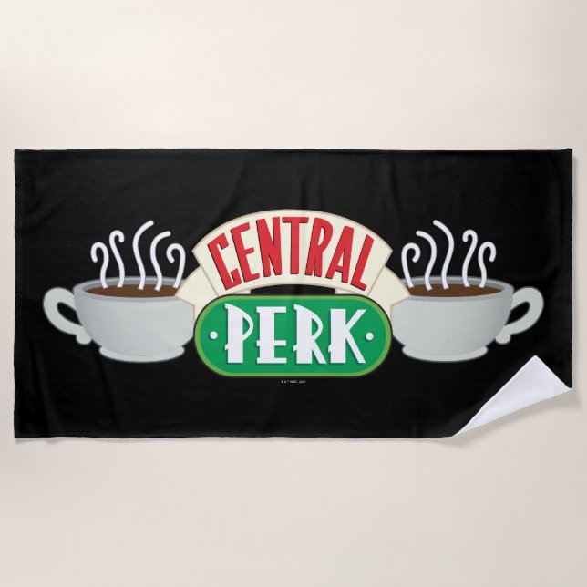 Serviette De Plage FRIENDS™ | Logo Central Perk (Devant)