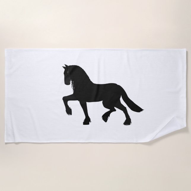 Serviette de plage Friesian (Devant)