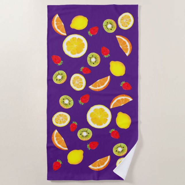 Serviette De Plage Fruits frais  (Devant)
