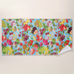 Serviette De Plage Fruits tropicaux salants