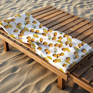 Serviette De Plage Fun Summer Taco Imprimer Motif mexicain