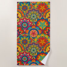 Funky Retro couleur Motif Mandala