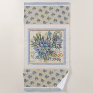Serviette De Plage G Bureau de création Fleur bleue