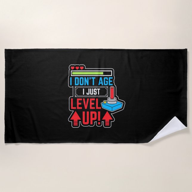 Serviette De Plage Gamer Je viens juste de monter (Devant)