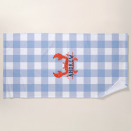 Serviette De Plage Garçons Crabe aquarelle