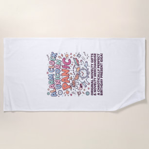 Serviette De Plage Garde du Royaume Licorne Conception Vectorielle Ad