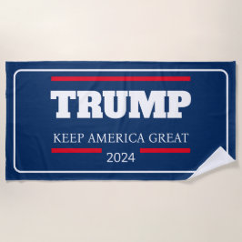 Serviette De Plage Garder l'Amérique grand vote 2024