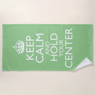 Serviette De Plage Gardez votre calme et votre centre