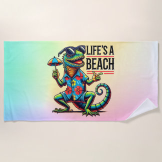 Serviette De Plage Gecko de vacances