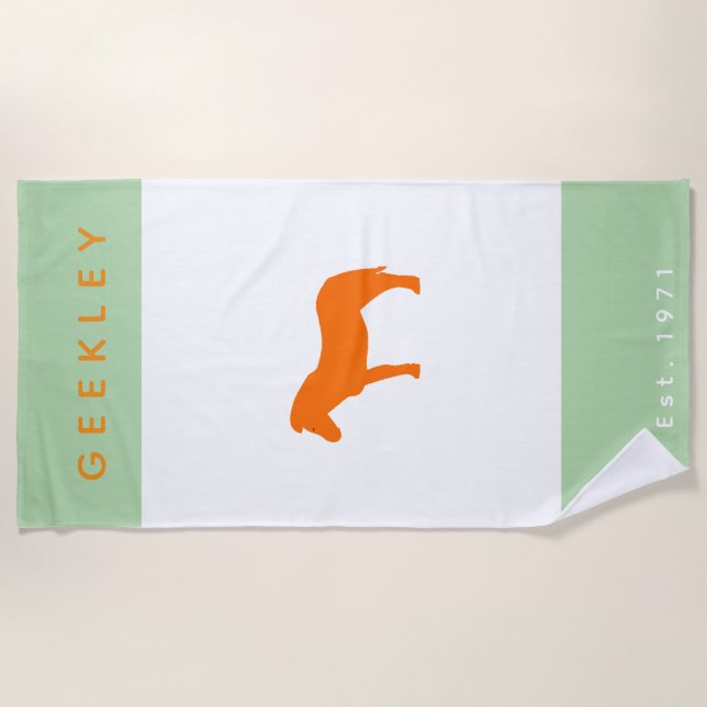 Serviette de plage GEEKLEY (Devant)