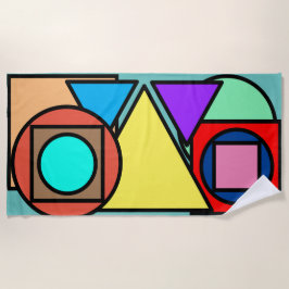 Serviette de plage géométrique