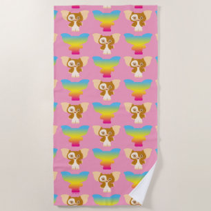 Serviette De Plage Gizmo   Motif arc-en-ciel