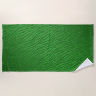 Serviette De Plage Glam Parties scintillant verte poster de animal