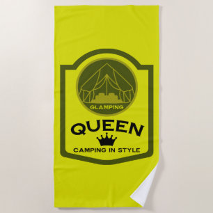 Serviette De Plage Glamping Queen Camping En Style