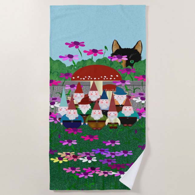 Serviette de plage Gnomes (Devant)