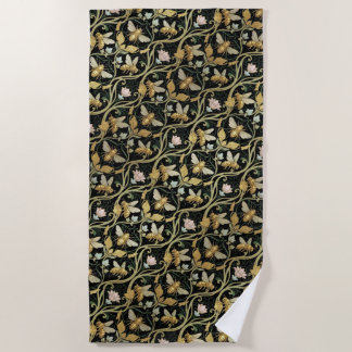 Serviette De Plage Gold Art Nouveau Bees