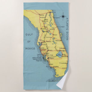 Serviette De Plage Golfe de Floride vintage du Mexique