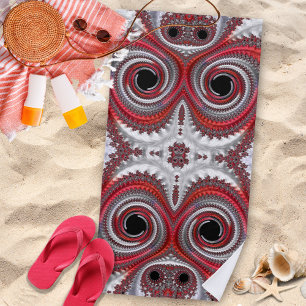 Serviette De Plage Gradient noir abstrait