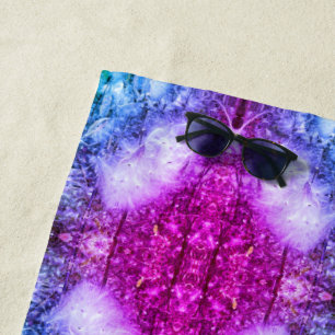 Serviette De Plage Graines et soie d'algues Miami Miroir