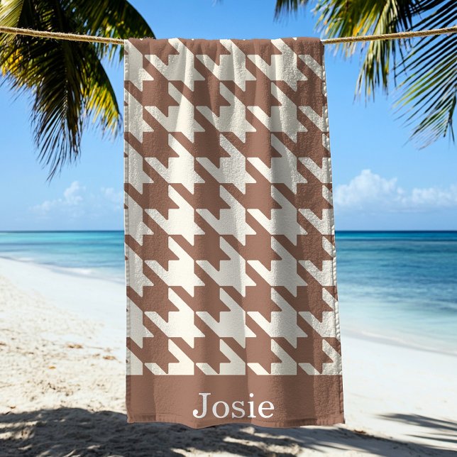 Serviette De Plage Grand Motif Mocha Mousse (Créateur téléchargé)