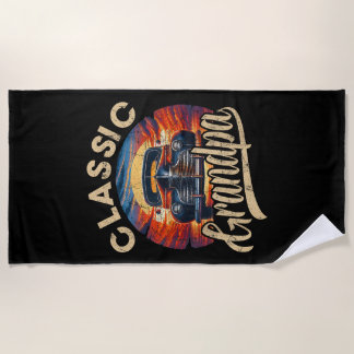 Serviette De Plage Grand-Père Classique Drôle Dire Voiture Amoureux H