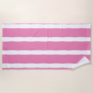 Serviette De Plage Gris Motif Rose Blanc Moderne Cute Girls