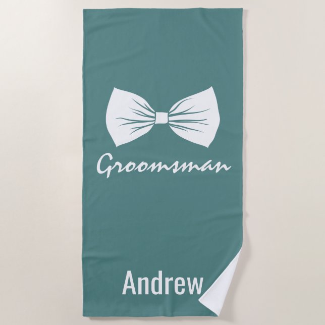 Serviette De Plage Groomsman (Devant)