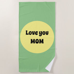Serviette De Plage Gros point jaune