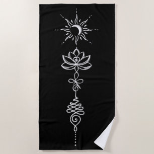 Serviette De Plage Groupe Silver Unalome