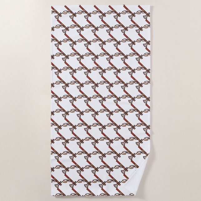 Serviette De Plage hache (Devant)