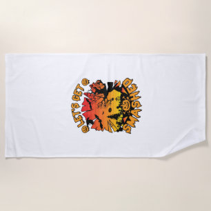 Serviette De Plage Halloween Citrouille Arbre Chauve-Souris Effrayant