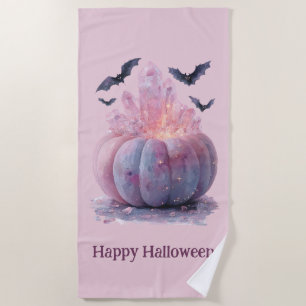 Serviette De Plage Halloween Happy Citrouille Crystal esthétique