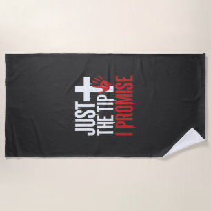 Serviette De Plage Halloween Juste la pointe Croix sanglant