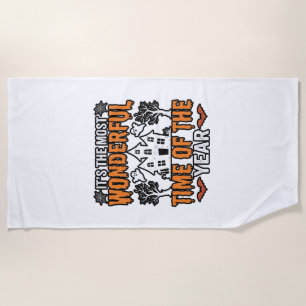 Serviette De Plage Halloween Merveilleux Moment De L'année Chemise Vi