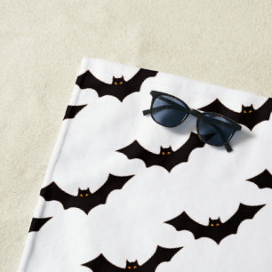 Serviette De Plage Halloween, Motif De Chauves-Fours, Trick Ou Treat,