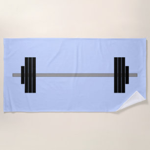 Serviette De Plage Haltère d'haltérophilie