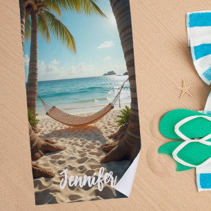 Serviette De Plage Hammock beach palmiers