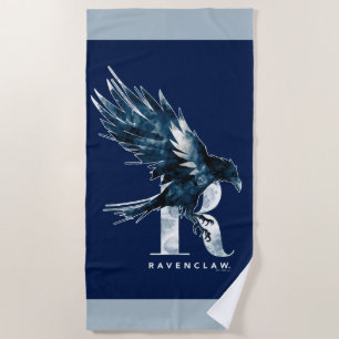Serviette De Plage Harry Potter   Aquarelle RAVENCLAW™ Raven