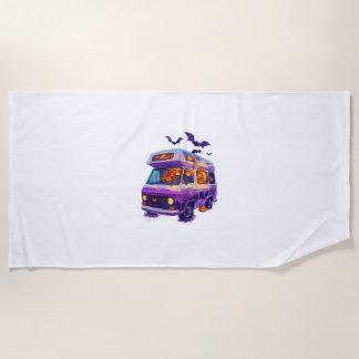 Serviette De Plage  Haunted Camper Van