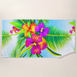 Serviette De Plage Hawaï Tropical Motif sans couture