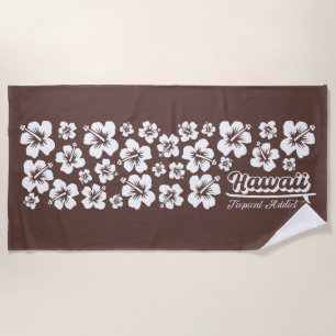 Serviette De Plage Hawaii Hibiscus Tropical Summer Beach Vacances