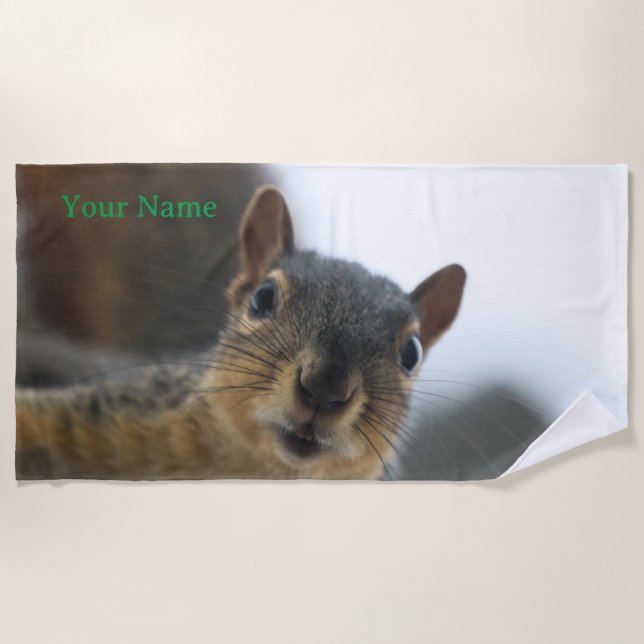 Serviette De Plage Hé, là (Devant)