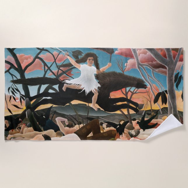 Serviette De Plage Henri Rousseau - La guerre (Devant)